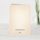 Christliche Weihnachtskarte Karte (Rückseite)