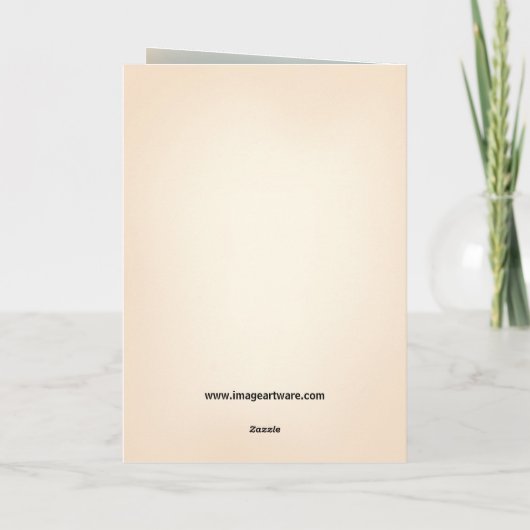 Christliche Weihnachtskarte Karte (Rückseite)