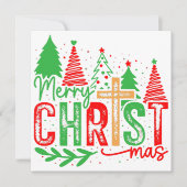 Christliche Weihnachtskarte Karte (Vorderseite)