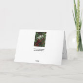 Christliche Weihnachtskarte mit Evangelium Feiertagskarte (Rückseite)