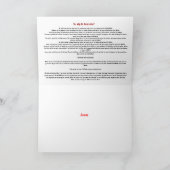 Christliche Weihnachtskarte mit Evangelium Feiertagskarte (Innenseite)