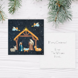 Christliche Weihnachtskarte Mitteilungskarte