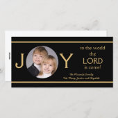 Christliche Weihnachtskarten Freude Feiertagskarte (Vorne/Hinten)