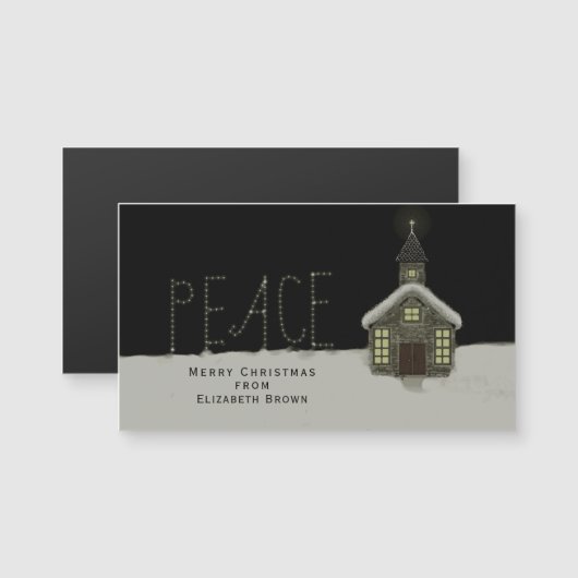 christliche Weihnachtskarten Magnetkarte (Vorne/Hinten)