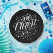 Christliche Weihnachtskhalkboardbriefe Pappteller (Party)