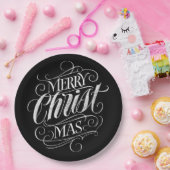 Christliche Weihnachtskhalkboardbriefe Pappteller (Party)