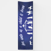 Christliche Weihnachtskrippe Banner (Vertikal)