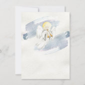 Christliche Weihnachtskrippe Jesus, Maria und Jose Einladung (Rückseite)