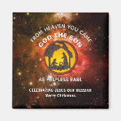 Christliche Weihnachtskrippe Magnet (Vorne)