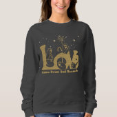 Christliche Weihnachtskrippe Sweatshirt (Vorderseite)
