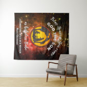 Christliche Weihnachtskrippe Wandteppich (Beispiel (Horizontal))