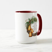 Christliche Weihnachtskriptur Wreath Red Tasse (VorderseiteRechts)