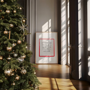 Christliche Weihnachtsmauer Matthew 5:8 Poster