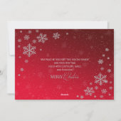 Christliche Weihnachtsnacht Feiertagskarte (Rückseite)