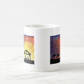Christliche Weihnachtsnativity-Szene Kaffeetasse (Mittel)