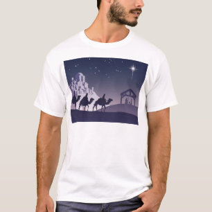Christliche Weihnachtsnativity-Szene T-Shirt