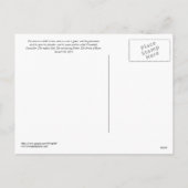 Christliche Weihnachtspostkarte Feiertagspostkarte (Rückseite)