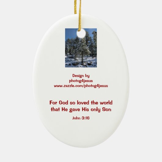 Christliche Weihnachtsschmuck - Bestes Geschenk is (Hinten)