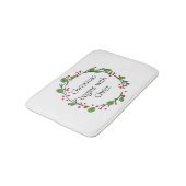 Christliche Weihnachtsschrift Badematte (Schrägansicht)