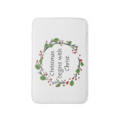 Christliche Weihnachtsschrift Badematte (Vorderseite Vertikal)