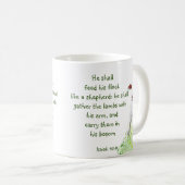 Christliche Weihnachtsschrift Inspiration Verse Kaffeetasse (VorderseiteRechts)