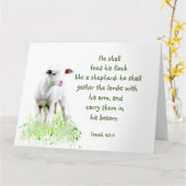 Christliche Weihnachtsschrift Inspiration Verse Karte (Gelbe Blume)