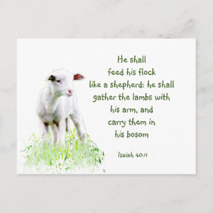 Christliche Weihnachtsschrift Inspiration Verse Postkarte