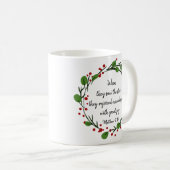 Christliche Weihnachtsschrift Kaffeetasse (VorderseiteRechts)