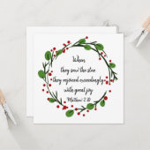 Christliche Weihnachtsschrift Karte (Vorderseite/Rückseite Beispiel)