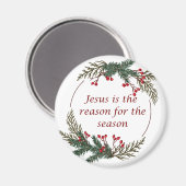 Christliche Weihnachtsschrift Magnet (Vorderseite/Rückseite)