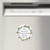 Christliche Weihnachtsschrift Magnet (In Situ (Geschirrspüler))