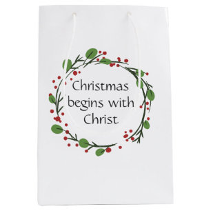 Christliche Weihnachtsschrift Mittlere Geschenktüte