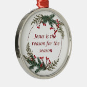 Christliche Weihnachtsschrift Ornament Aus Metall (Rechts)