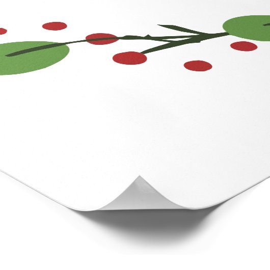 Christliche Weihnachtsschrift Poster (Ecke)