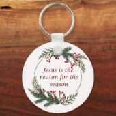 Christliche Weihnachtsschrift Schlüsselanhänger (Rückseite)