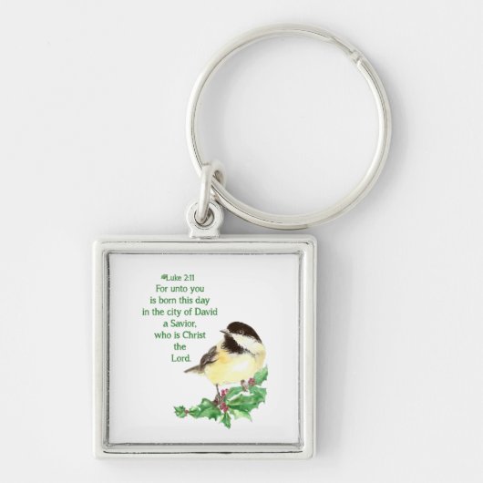 Christliche Weihnachtsschrift Schlüsselanhänger (Vorne)