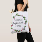 Christliche Weihnachtsschrift Tasche (Von Nahem)