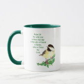 Christliche Weihnachtsschrift Tasse (Links)