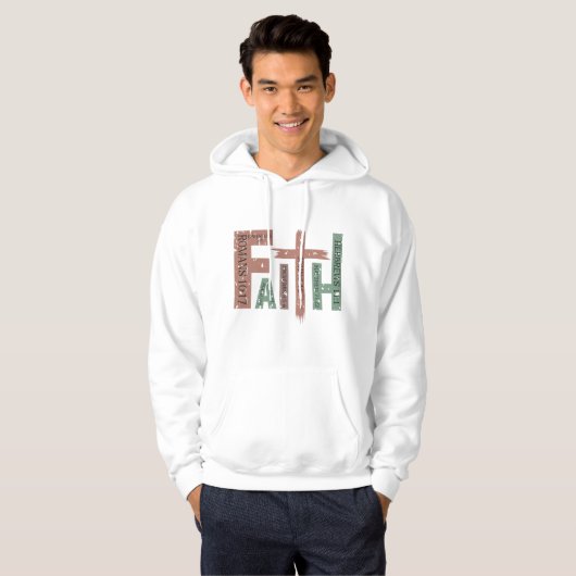 Christliche Weihnachtsstipendien für Männer Hoodie (Vorne ganz)