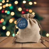 Christliche Weihnachtsverse Typografie Holiday Blu Geschenkanhänger