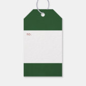 Christliche Weihnachtsverse Typografie Holiday Gre Geschenkanhänger (Rückseite)