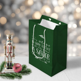 Christliche Weihnachtsverse Typografie Holiday Gre Mittlere Geschenktüte