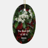 Christliche Weihnachtsverzierung - das beste Keramik Ornament (Rechts)