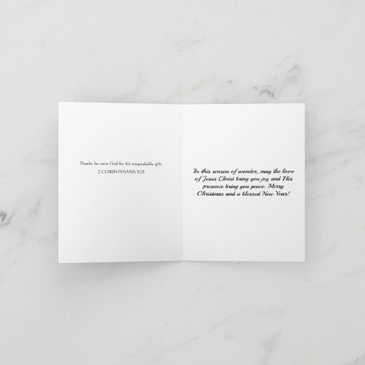 Christliche Weihnachtswelpen Feiertagskarte (Innenseite)