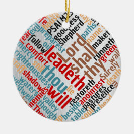 Christliche Weihnachtszeit Psalm 23 Schrift Keramik Ornament