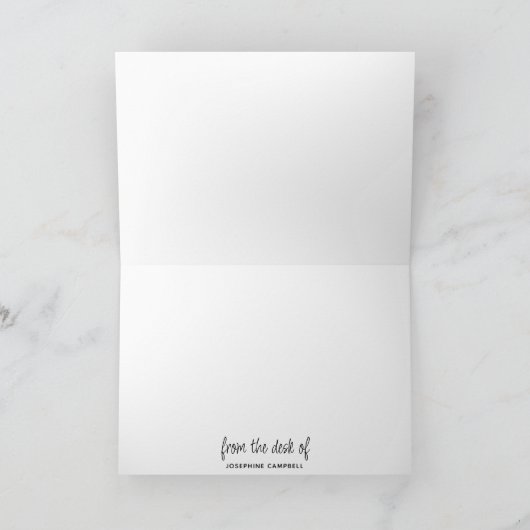 Christliche Wildblume Mit Monogramm Schrift (Innenseite)