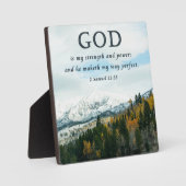 Christliche Wohngestaltung Plaque mit Easel Fotoplatte (Vorderseite)