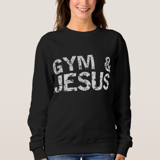 Christliche Workout Geschenke für Männer Not leide Sweatshirt (Vorderseite)