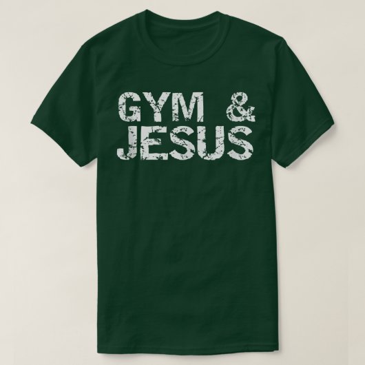Christliche Workout Geschenke für Männer Not leide T-Shirt (Design vorne)