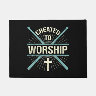 Christliche Worship-Band, die zur Anbetung des Dru Fußmatte
